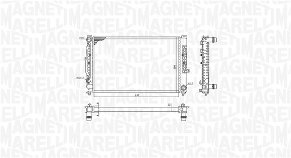 MAGNETI MARELLI Vízhűtő BM1999_MM