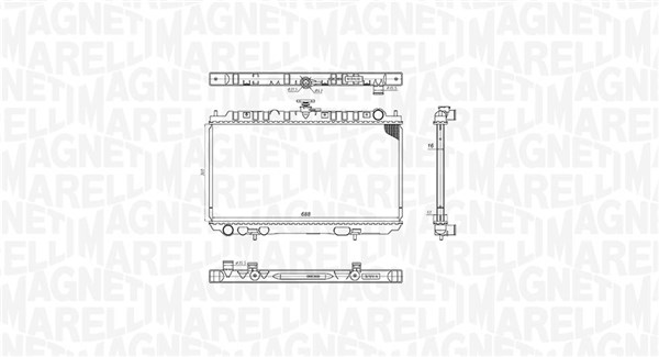 MAGNETI MARELLI Vízhűtő BM2013_MM