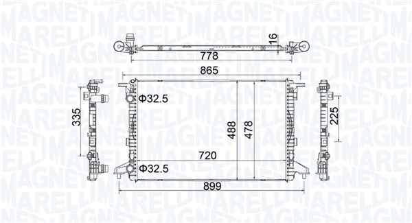 MAGNETI MARELLI Vízhűtő BM2019_MM