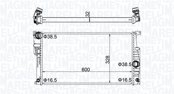 MAGNETI MARELLI Vízhűtő BM2023_MM