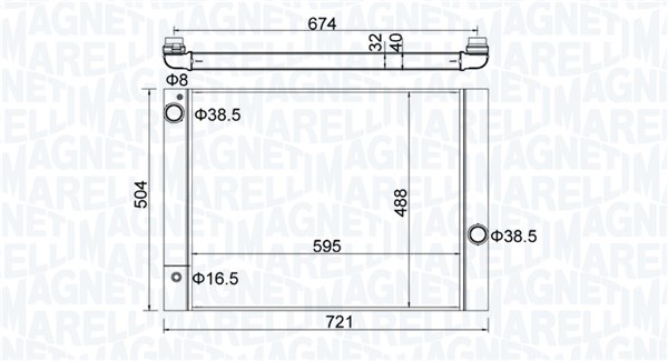 MAGNETI MARELLI Vízhűtő BM2026_MM