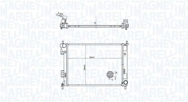 MAGNETI MARELLI Vízhűtő BM2043_MM