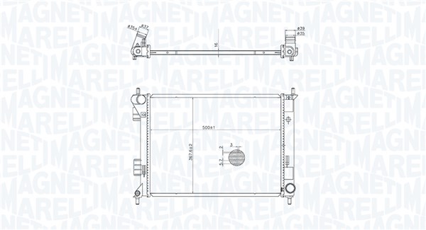 MAGNETI MARELLI Vízhűtő BM2044_MM