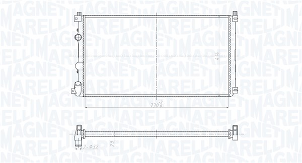 MAGNETI MARELLI Vízhűtő BM2095_MM