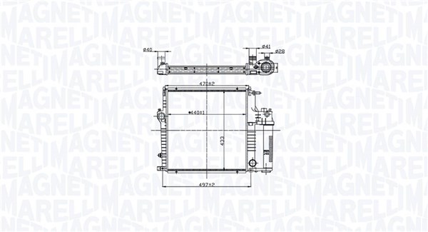 MAGNETI MARELLI Vízhűtő BM2116_MM