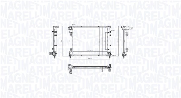 MAGNETI MARELLI Vízhűtő BM2123_MM