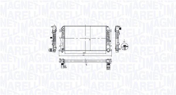 MAGNETI MARELLI Vízhűtő BM2126_MM