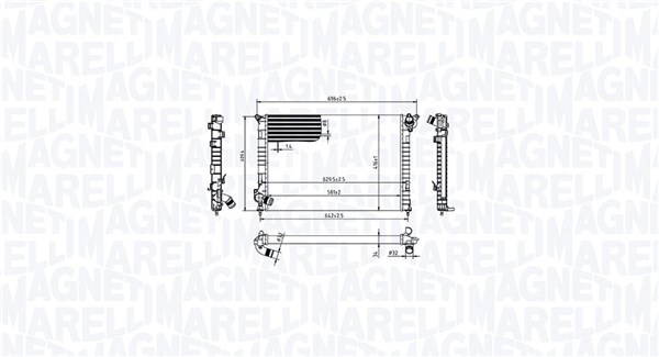 MAGNETI MARELLI Vízhűtő BM2127_MM