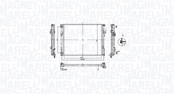 MAGNETI MARELLI Vízhűtő BM2129_MM