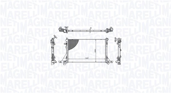 MAGNETI MARELLI Vízhűtő BM2133_MM