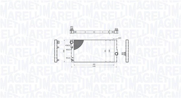 MAGNETI MARELLI Vízhűtő BM2146_MM