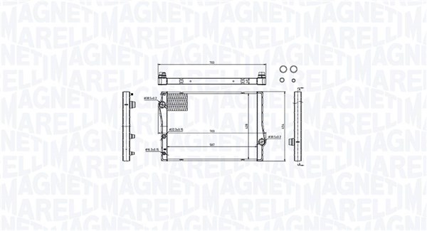 MAGNETI MARELLI Vízhűtő BM2147_MM