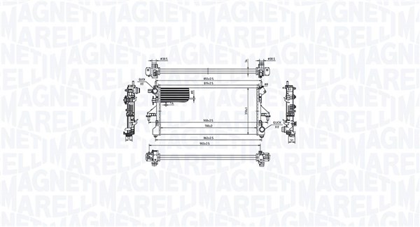 MAGNETI MARELLI Vízhűtő BM2149_MM