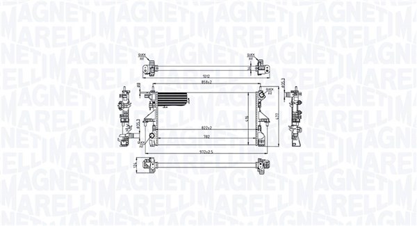 MAGNETI MARELLI Vízhűtő BM2152_MM