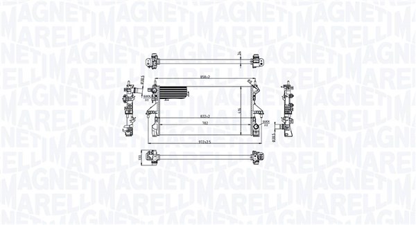 MAGNETI MARELLI Vízhűtő BM2167_MM