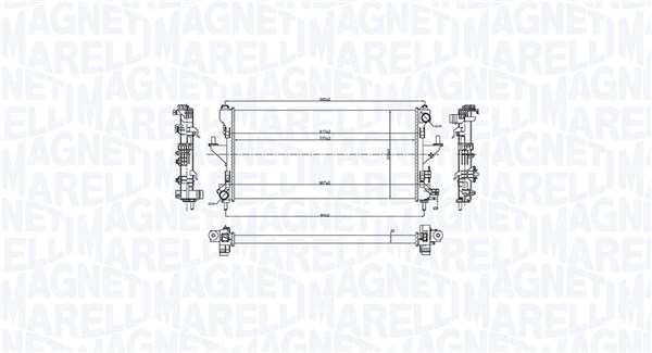 MAGNETI MARELLI Vízhűtő BM2169_MM