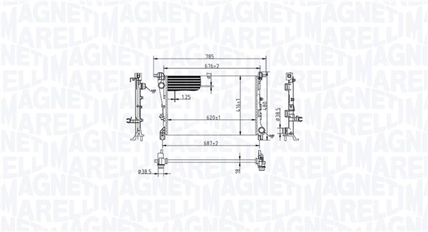 MAGNETI MARELLI Vízhűtő BM2179_MM