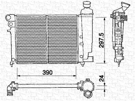 MAGNETI MARELLI Vízhűtő BM371_MM