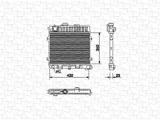 MAGNETI MARELLI Vízhűtő BM436_MM