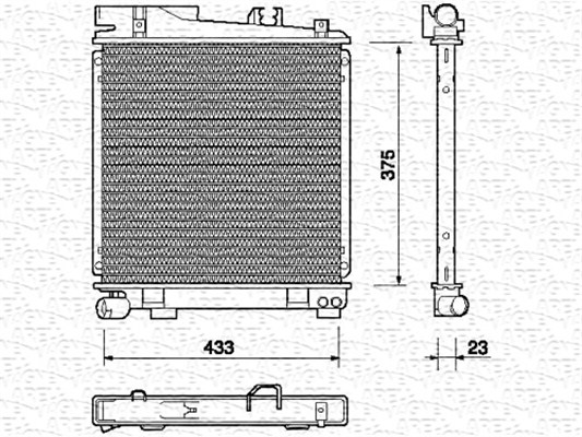 MAGNETI MARELLI Vízhűtő BM699_MM