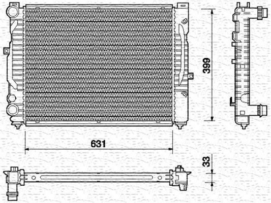 MAGNETI MARELLI Vízhűtő BM712_MM