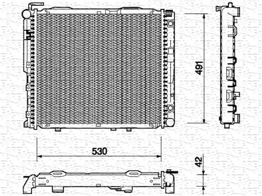 MAGNETI MARELLI Vízhűtő BM763_MM