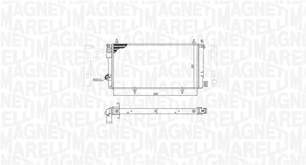 MAGNETI MARELLI Vízhűtő BM786_MM