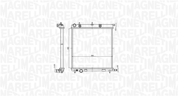 MAGNETI MARELLI Vízhűtő BM819_MM