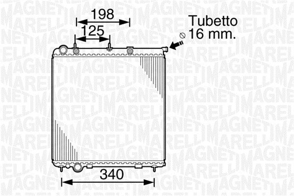 MAGNETI MARELLI Vízhűtő BM821_MM