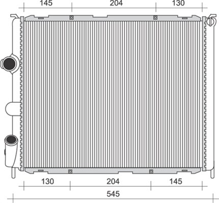 MAGNETI MARELLI Vízhűtő BM989_MM