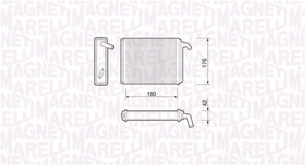 MAGNETI MARELLI Fűtőradiátor BR054_MM