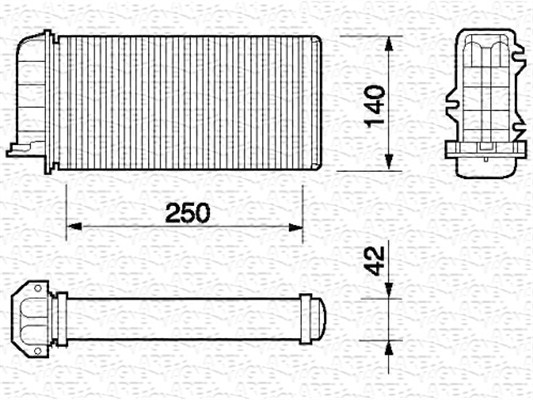 MAGNETI MARELLI Fűtőradiátor BR059_MM