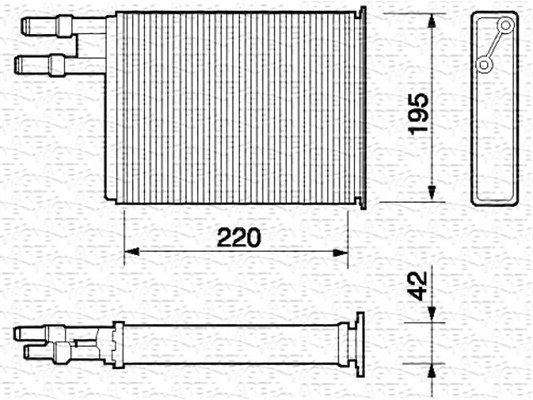 MAGNETI MARELLI Fűtőradiátor BR060_MM