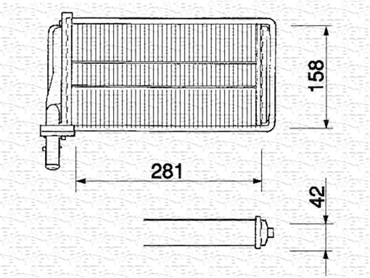 MAGNETI MARELLI Fűtőradiátor BR061_MM