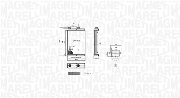 MAGNETI MARELLI Fűtőradiátor BR065_MM