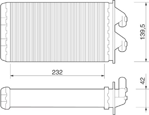 MAGNETI MARELLI Fűtőradiátor BR213_MM