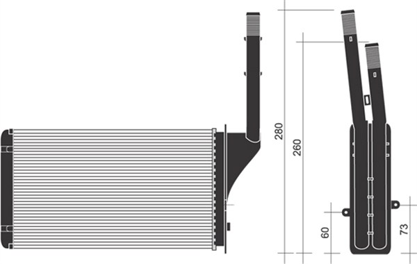 MAGNETI MARELLI Fűtőradiátor BR231_MM