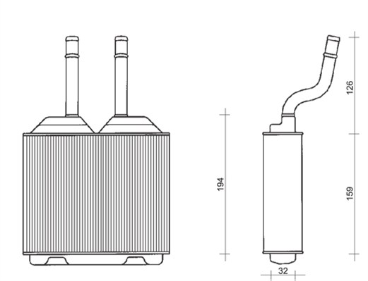 MAGNETI MARELLI Fűtőradiátor BR261_MM