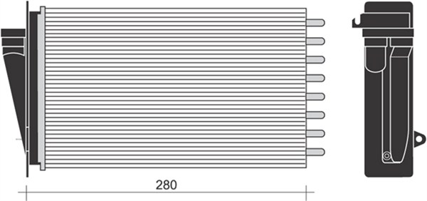 MAGNETI MARELLI Fűtőradiátor BR267_MM