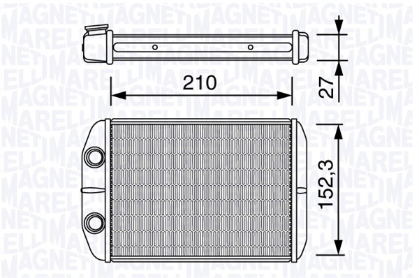 MAGNETI MARELLI Fűtőradiátor BR332_MM