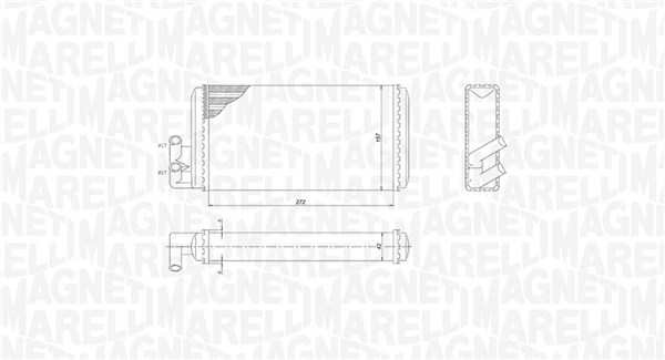 MAGNETI MARELLI Fűtőradiátor BR403_MM