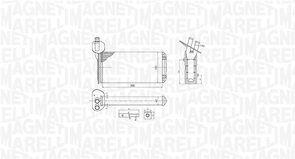 MAGNETI MARELLI Fűtőradiátor BR410_MM