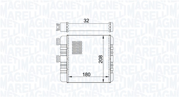 MAGNETI MARELLI Fűtőradiátor BR418_MM