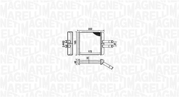 MAGNETI MARELLI Fűtőradiátor BR429_MM