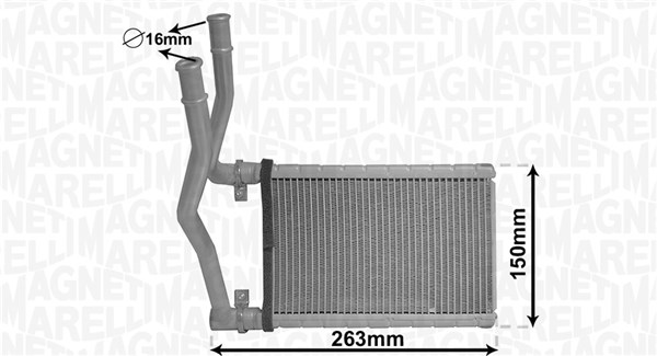 MAGNETI MARELLI Fűtőradiátor BR490_MM