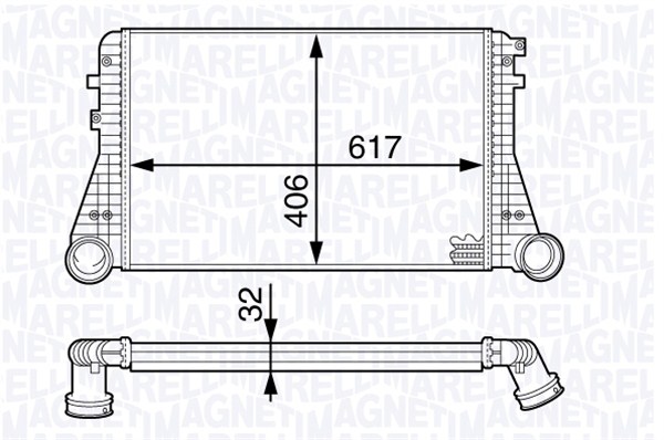 MAGNETI MARELLI Vízhűtő MST196_MM