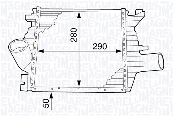 MAGNETI MARELLI Vízhűtő MST198_MM