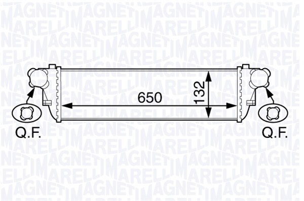 MAGNETI MARELLI Vízhűtő MST206_MM