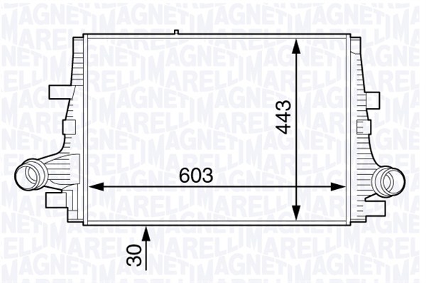 MAGNETI MARELLI Vízhűtő MST210_MM