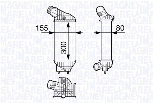 MAGNETI MARELLI Vízhűtő MST288_MM